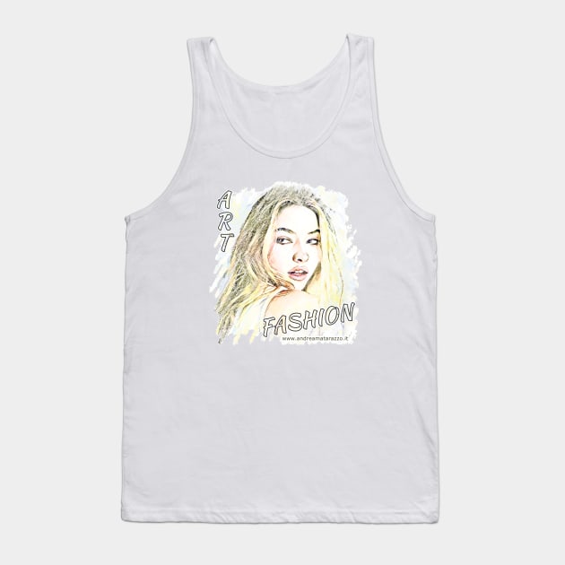 Madelyn Fashion Art Tank Top by Andrea Matarazzo